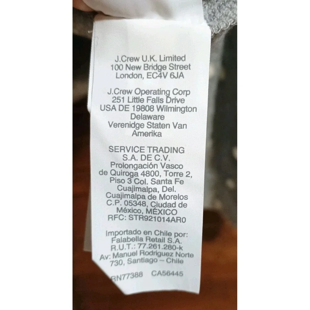 NWT Madewell Texture/Thread Boxy Bobble Cardigan Woman's Gray White Polka Dot M - Picture 9 of 12